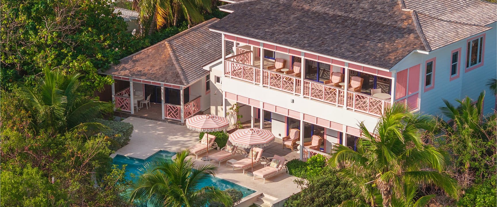 Exterior and pool at Bretts Home