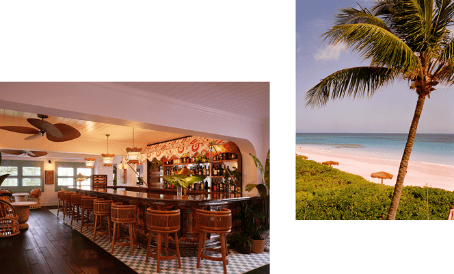 lobby bar and beach view