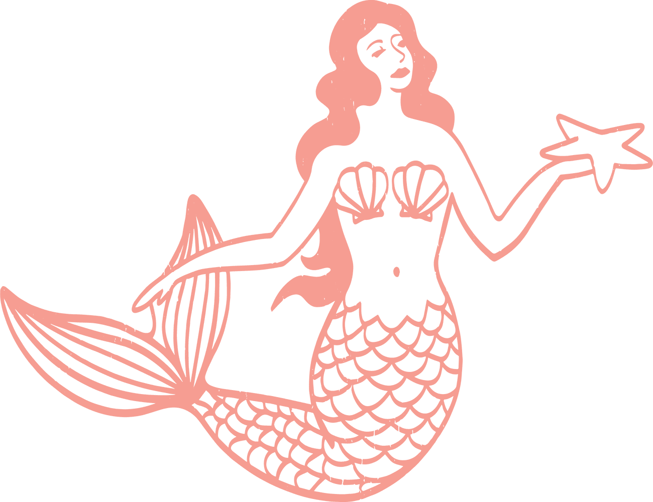 The Pink Mermaid Logo