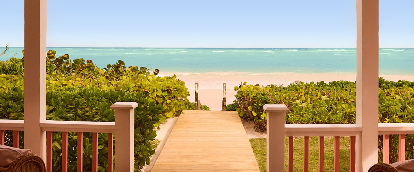 view of beach from sea cottage